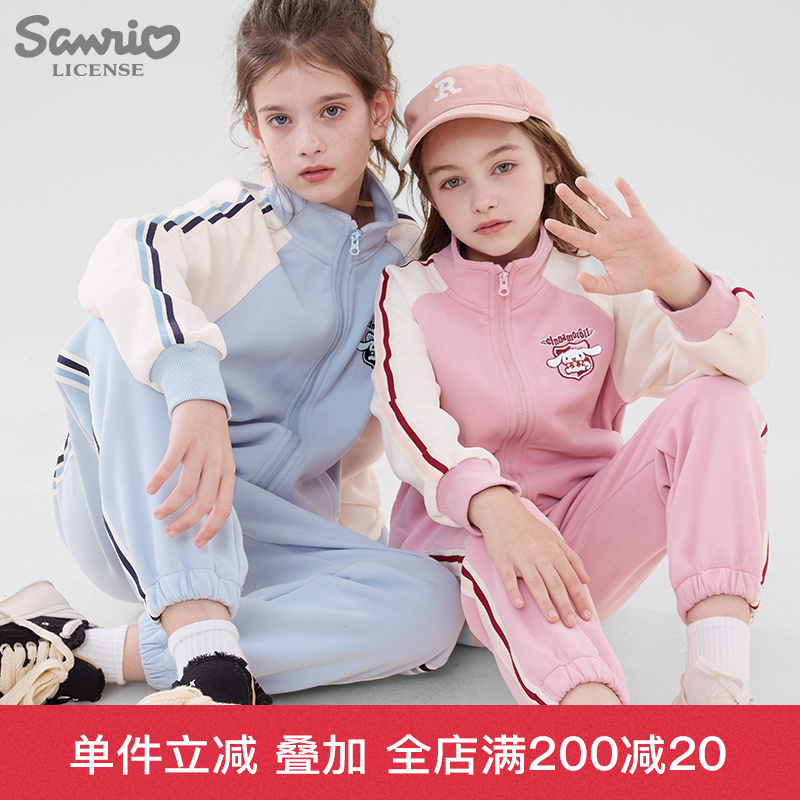 女童套装卫衣卫裤童装2025新款秋装大童洋气运动裤秋冬女孩初中生