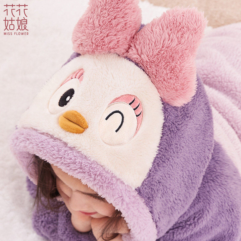 儿童睡衣秋冬女童套装可爱