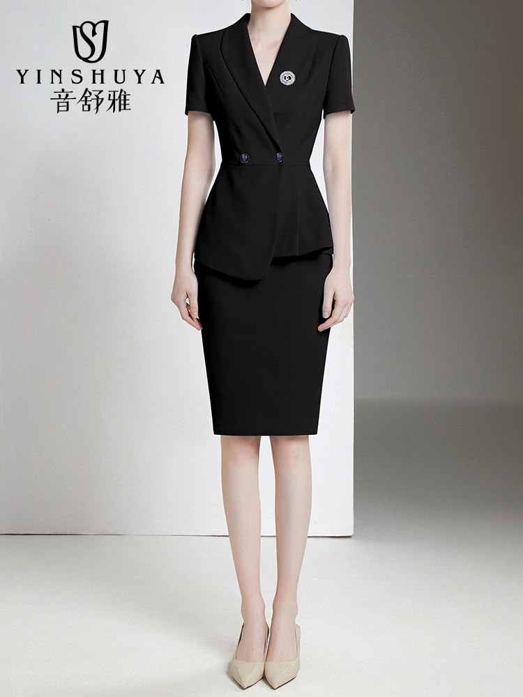 PROFESSIONAL ATTIRE WOMENS SUMMER SUIT FASHION TEMPERAMENT PROFESSIONAL FORMAL WEAR INTERVIEW JEWELRY STORE BEAUTICIAN SUIT S OVERALLS