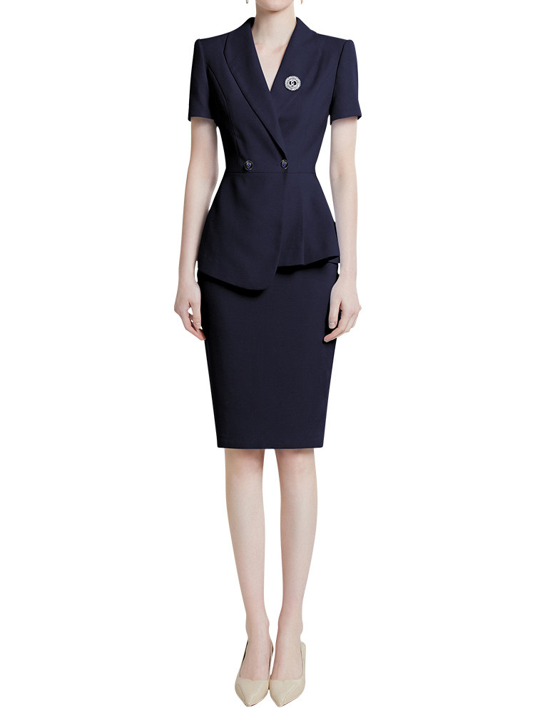 PROFESSIONAL ATTIRE WOMENS SUMMER SUIT FASHION TEMPERAMENT PROFESSIONAL FORMAL WEAR INTERVIEW JEWELRY STORE BEAUTICIAN SUIT S OVERALLS
