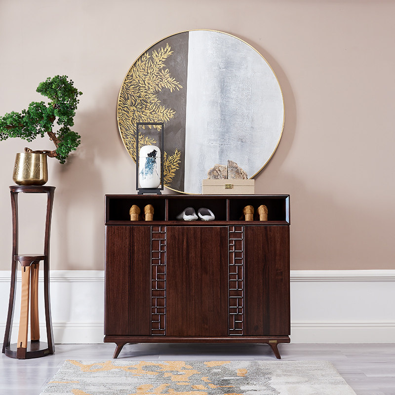 New Chinese style All solid wood Three Shoe cabinet a living room Open Storage Entrance cabinet capacity Light extravagance Shoe cabinet PTYin the Residential furniture , Cabinet , Shoebox  category - from Buy2taobao.com to provide professional Taobao agent buy service