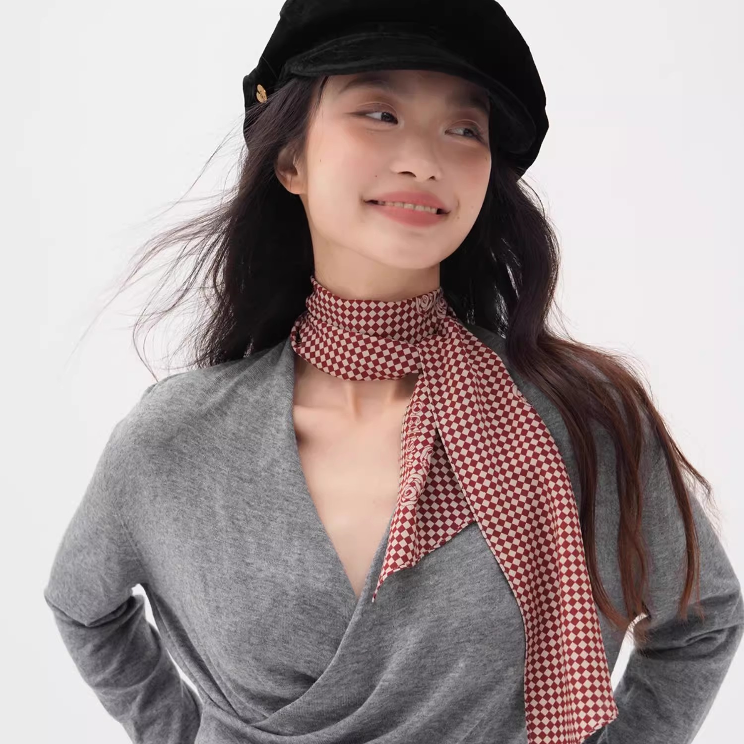 【秋冬上新】复古格子丝巾