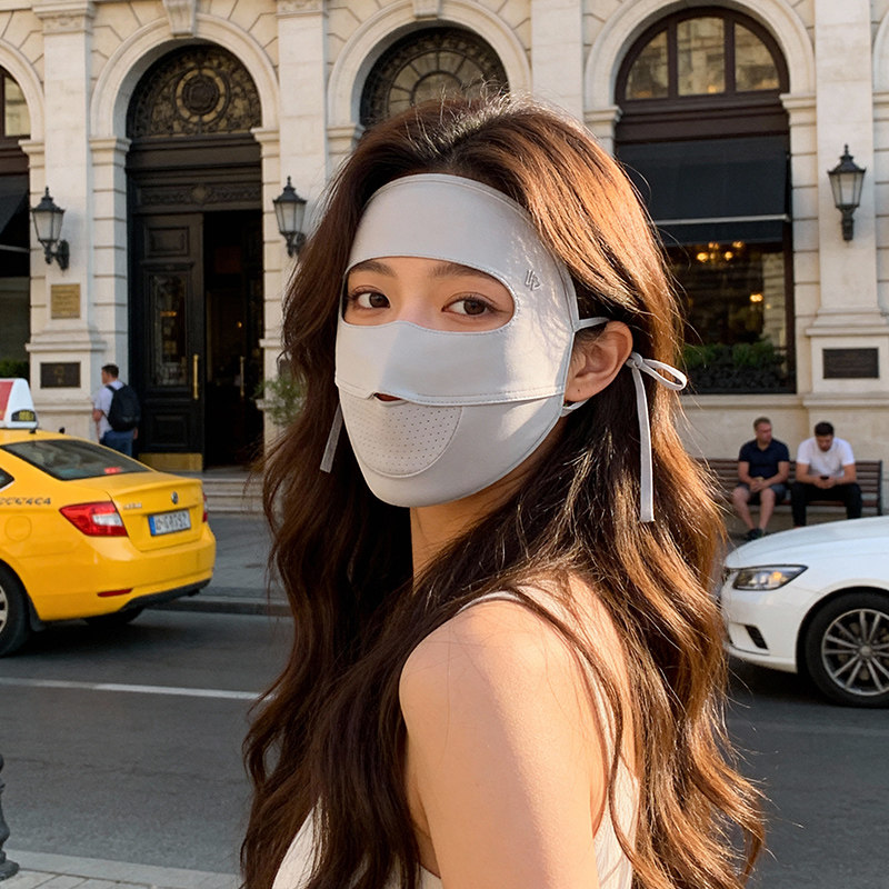 全脸防晒面罩女防紫外线夏季2026新款冰丝脸基尼透气网孔遮阳口罩,服饰配件/皮带/帽子/围巾,防晒面纱/面罩,淘宝优惠券,粉丝福利购,淘宝优惠卷