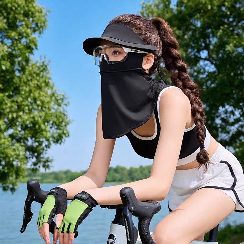 防晒面罩女夏季2026新款冰丝脸基尼帽子一体骑行遮阳防紫外线口罩,服饰配件/皮带/帽子/围巾,防晒面纱/面罩,淘宝优惠券,粉丝福利购,淘宝优惠卷