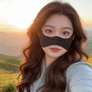 大码防晒面罩女2026新款防紫外线夏季骑行跑步遮脸颊冰丝蝴蝶口罩