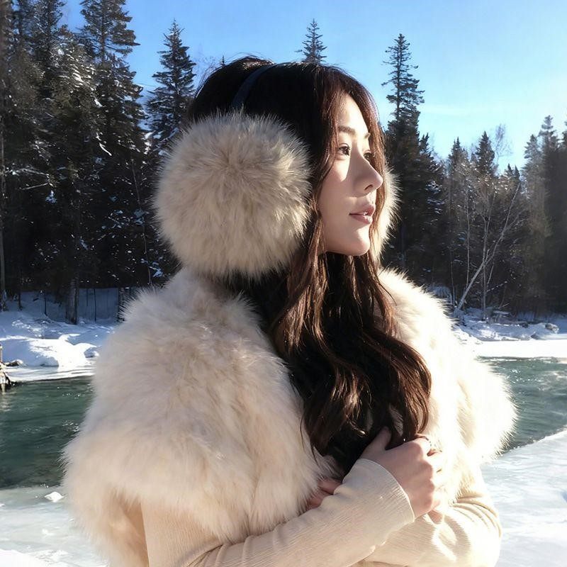 雪地旅游拍照加绒保暖耳罩