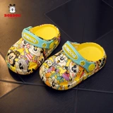 Тапочки, детские летние милые нескользящие слайдеры, мягкая подошва