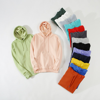 重磅600G银狐绒加厚保暖连帽卫衣男女百搭上衣宽松落肩外套加绒