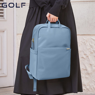 GOLF双肩包女士外出旅游大容量百搭休闲通勤出差电脑蓝色轻便背包