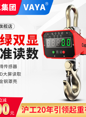 VAYA电子吊秤3吨吊称2/5/10吨无线打印吊磅吊钩秤行车行吊电子称