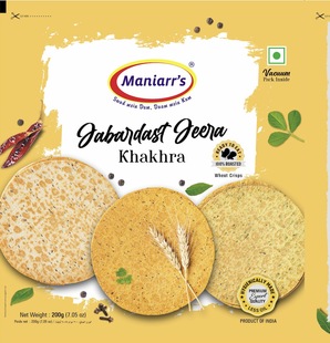 MASALA METHI 零食 FOOD 薄饼 KHAKHRA 印度 PLAIN INDIAN JEERA