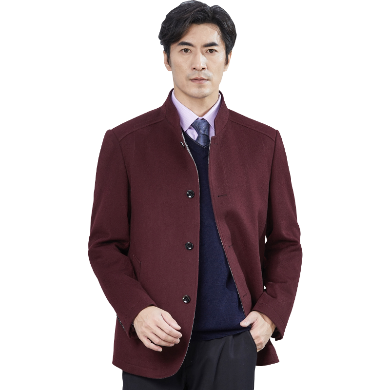红都羊毛秋冬男士大衣