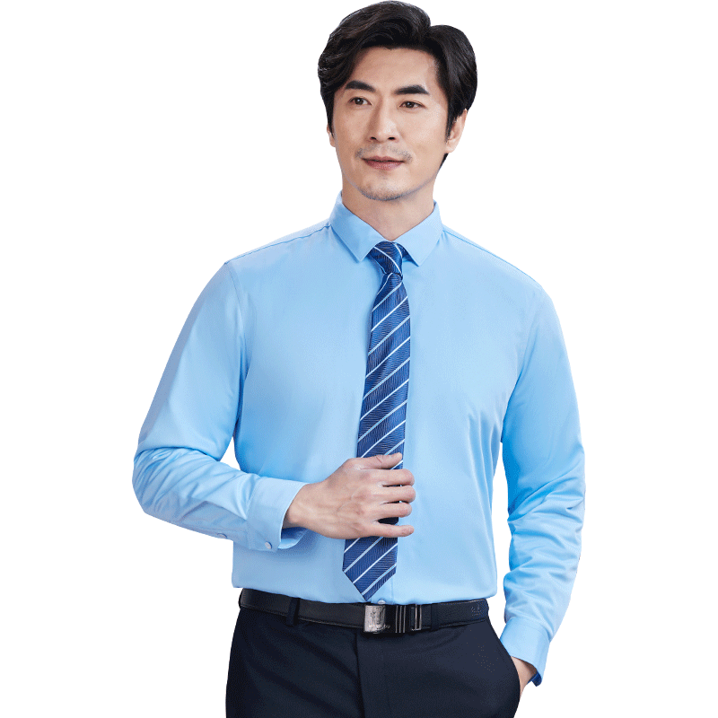 红都长袖商务正装加厚衬衫
