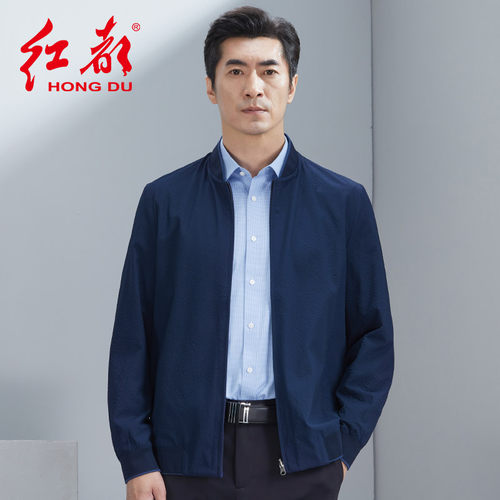 新款棒球服红都男装春夏
