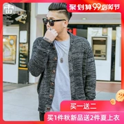 Rehagel thủy triều thương hiệu cỡ lớn áo len nam mùa xuân áo len lỏng cộng với phân bón áo len nam XL chất béo - Cực lớn