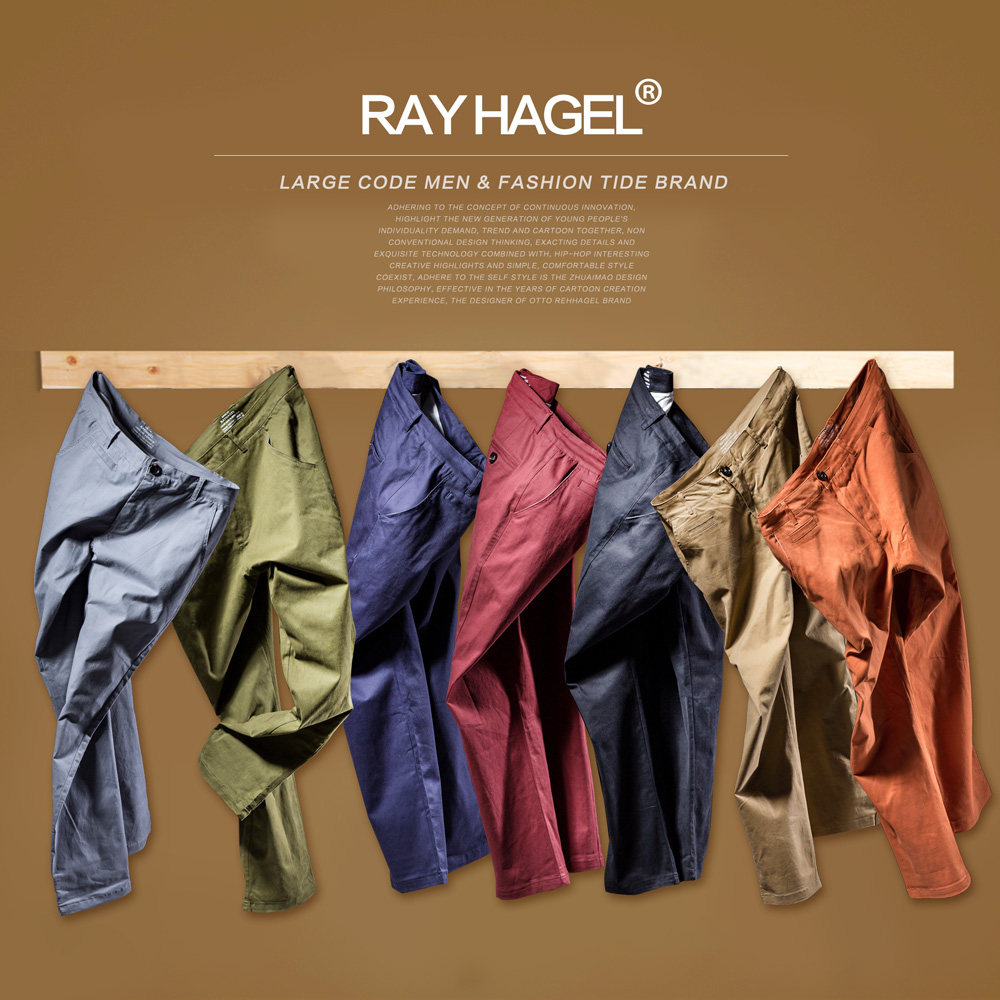 Leiha Siegel Large Men's trousers Easy The fat Fat Add fertilizer XL men's wear Casual pants trousers pure cottonin the Men's clothing, Casual pants  category - from Buy2taobao.com to provide professional Taobao agent buy service