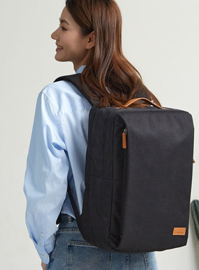 日本SANWA山业男女多功能减负双肩电脑包书包背包16寸大容量防泼水时尚休闲通勤旅行出差简约大学生上课休闲