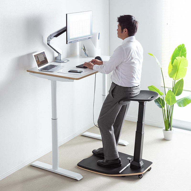 日本山业人体工学电脑椅升降椅吧台椅前台椅办公椅坐站椅创意椅