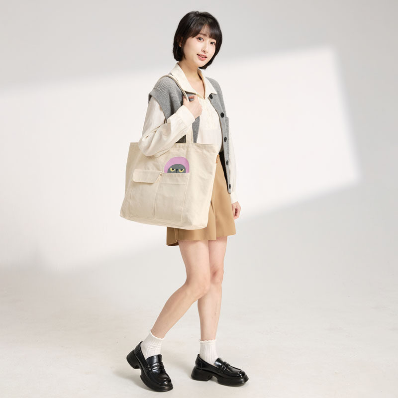 日本SANWA山业MACHIKO联名时尚帆布包单肩包手提包大容量出勤包,箱包皮具/热销女包/男包,时尚帆布包,淘宝优惠券,粉丝福利购,淘宝优惠卷