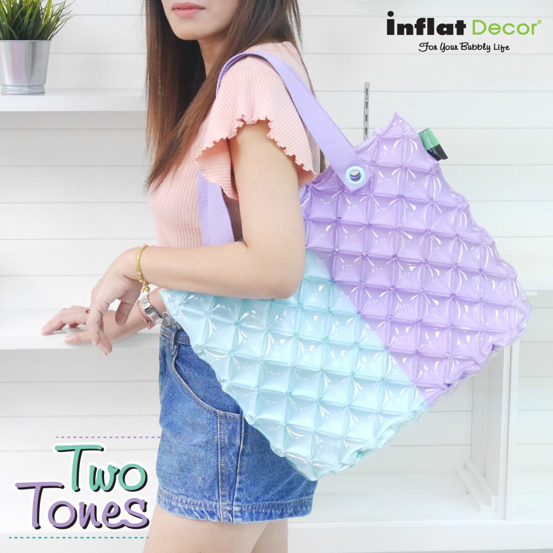 泰国inflatdecor新款防水手提包