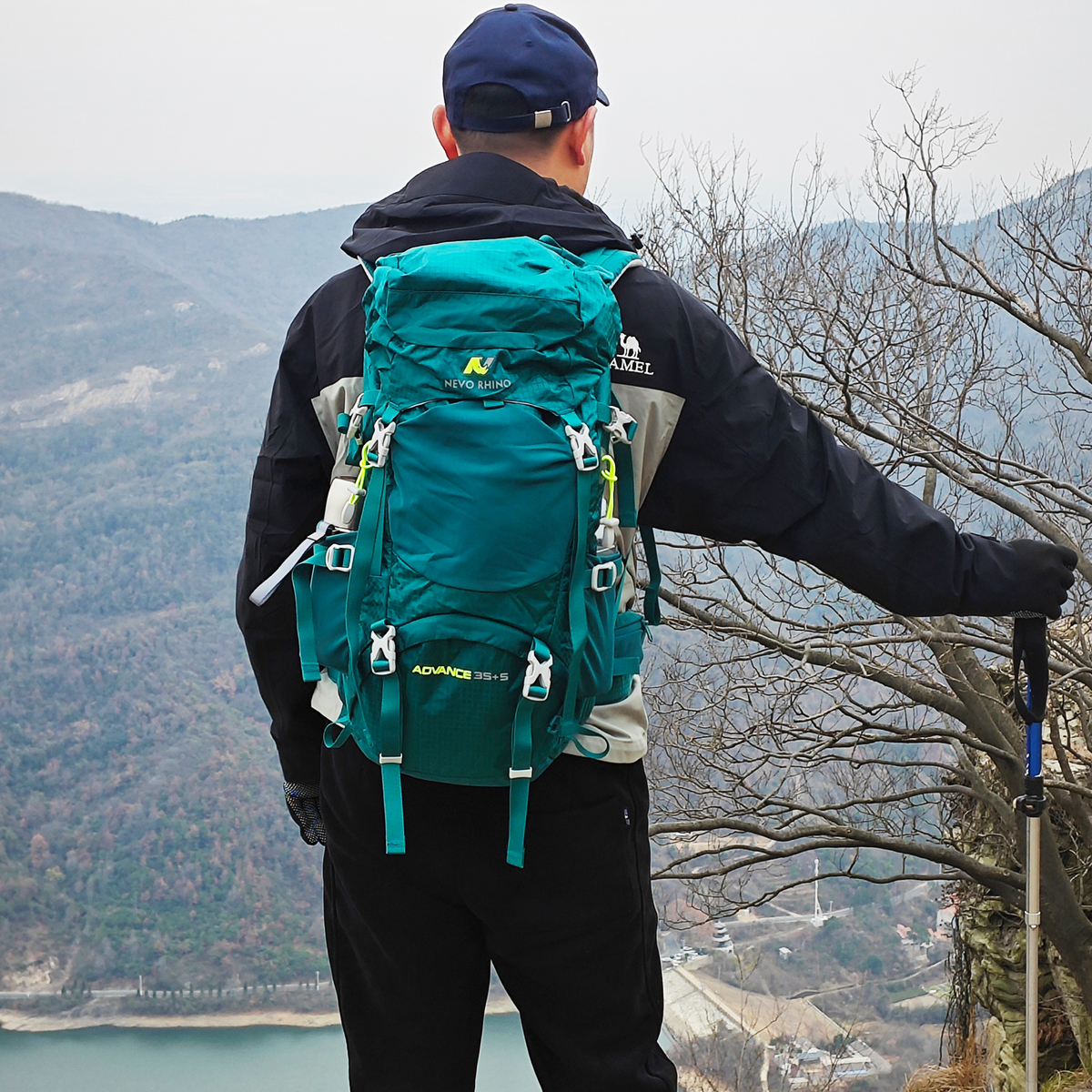 NEVO RHINO耐沃登山包男户外专业徒步双肩背包女大容量旅行包50升