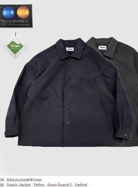 机能爆炸!NOVIGO特氟龙x鲁道夫面料 防泼污速干 硬挺廓形教练夹克