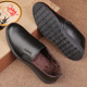 厨师鞋 男棉鞋 厨房防水防油防臭防滑鞋 冬季 加绒保暖黑色工作皮鞋 男