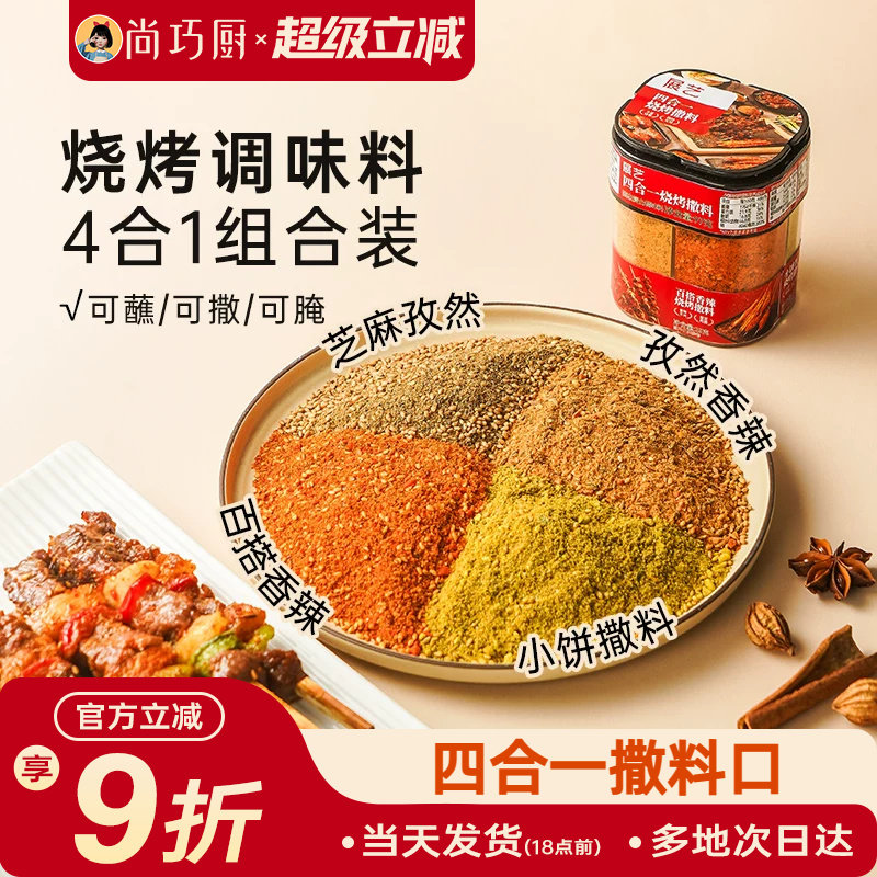 展艺四合一烧烤撒料多用调味料