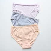 女生中高腰性感蕾丝边三角裤 微瑕疵女士内裤 棉质舒适亲肤简约短裤