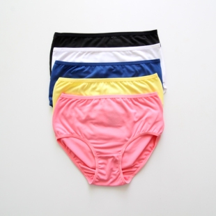 微瑕疵女士内裤中腰舒适包臀亲肤多色碎花三角裤女生妈妈大码短裤