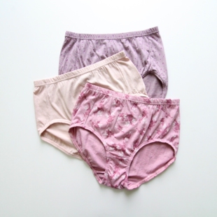 短裤 微瑕疵女士纯棉内裤 薄款 舒适透气高腰碎花夏季 女生妈妈三角裤
