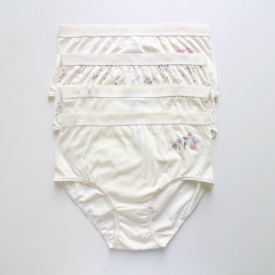 女士三角裤碎花纯棉舒适透气包臀