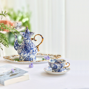 俄皇LOMONOSOV凤歌系列咖啡杯碟家用欧式精致下午茶茶具餐具套装