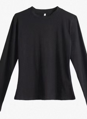 11.5IYF 秋季韩版简约纯色休闲百搭通勤气质长袖上衣