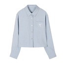 左佳qi 原包装 原单～条纹衬衫 衬衫 原吊牌 蓝色长袖 11.27