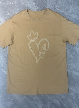 2.22 5+2LN3020380 春夏新款纯棉圆领百搭重工亮片短袖T恤