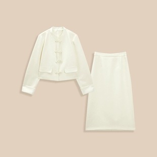 成熟优雅气质高级感上下套裙两件套 新中式 10.22IYF 套装