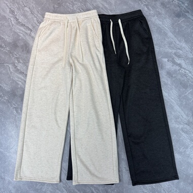 12.24 秋冬遮胯显瘦垂感山本糯米裤慵懒风加绒加厚保暖直筒裤子