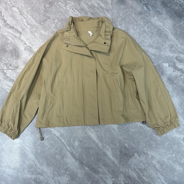 9.13三fu 工装风短款女秋季休闲卡其小个子设计感夹克外套