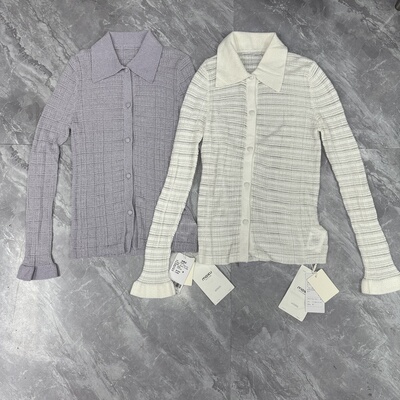 10.29mall.. 深圳南油 修身纯色半透针织开衫女百搭气质减龄上衣