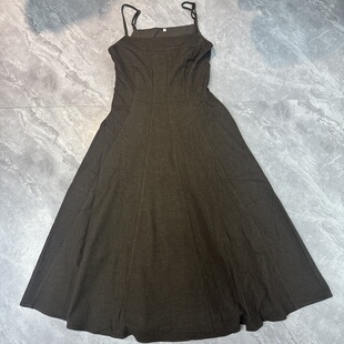 1.30IYF 春秋吊带裙重磅复古休闲大裙摆连衣裙