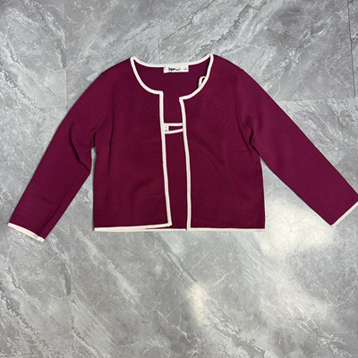 2.25IYF 春秋韩版时尚甜美气质简约设计毛织两件套