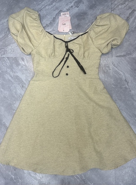 4.29谜x.. 小香风法式气质泡泡袖连衣裙女夏收腰显瘦裙子新款短裙