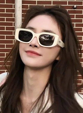 方形gm墨镜女款玳瑁方圆脸2025新款高级感复古白色方框太阳眼镜男