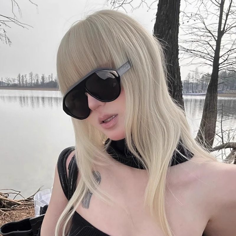 欧美跨境大框蛤蟆镜时尚网红街拍墨镜女防紫外线防风沙滩太阳眼镜