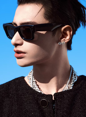 李大奔同款百搭墨镜复古大框男士开车专用偏光防紫外线太阳眼镜女