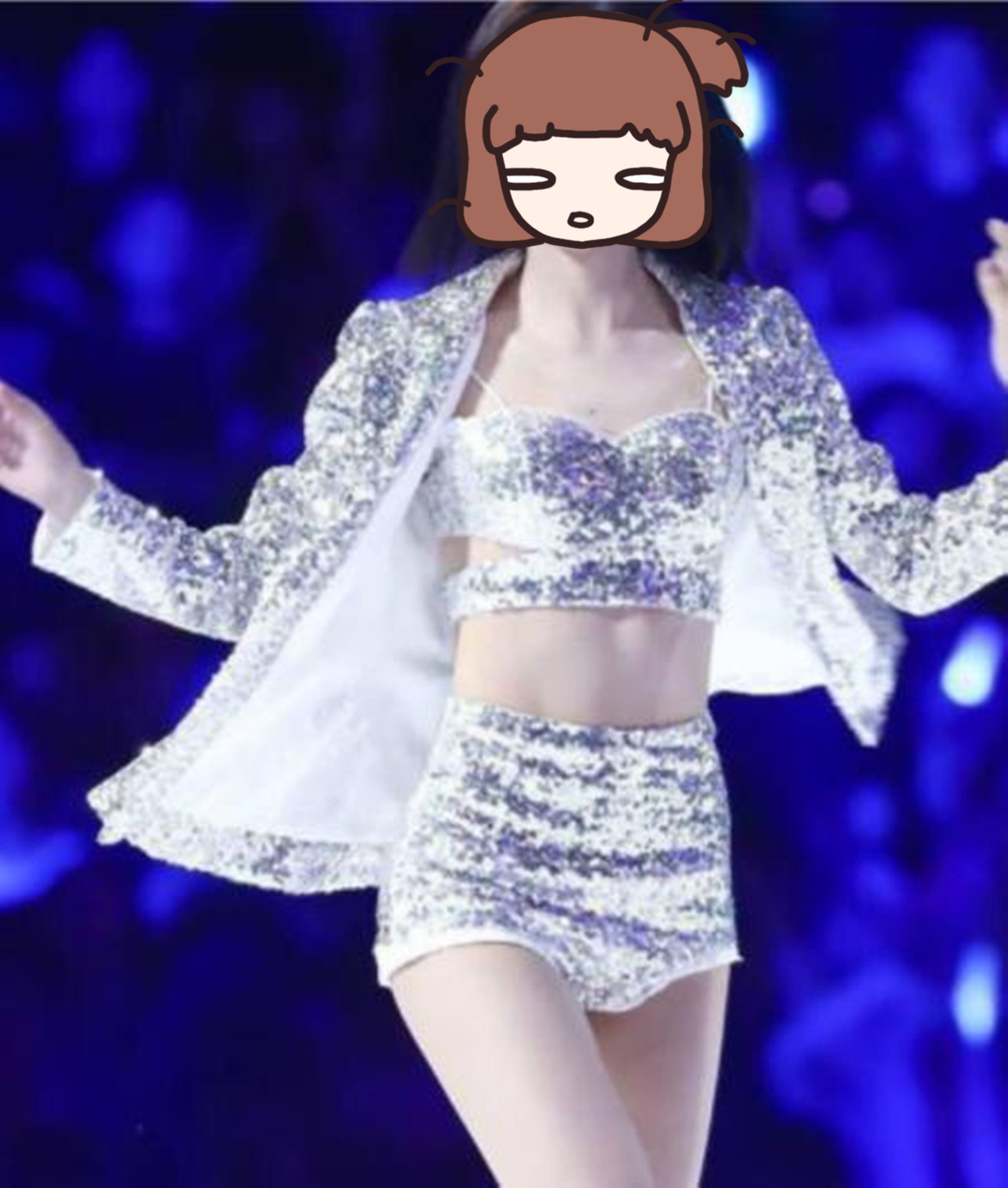 新款现代爵士舞蹈演出服ds亮片性感夜店开场舞表演服装女成人套装