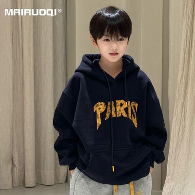 男童加绒卫衣连帽秋冬202