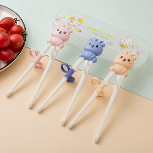 12岁宝宝学习练习筷幼儿练习餐具 儿童筷子回弹虎口训练筷2