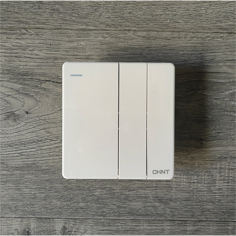 正泰开关面板插座86型 大板无边框白色NEW2Y系列一开多控二开双控
